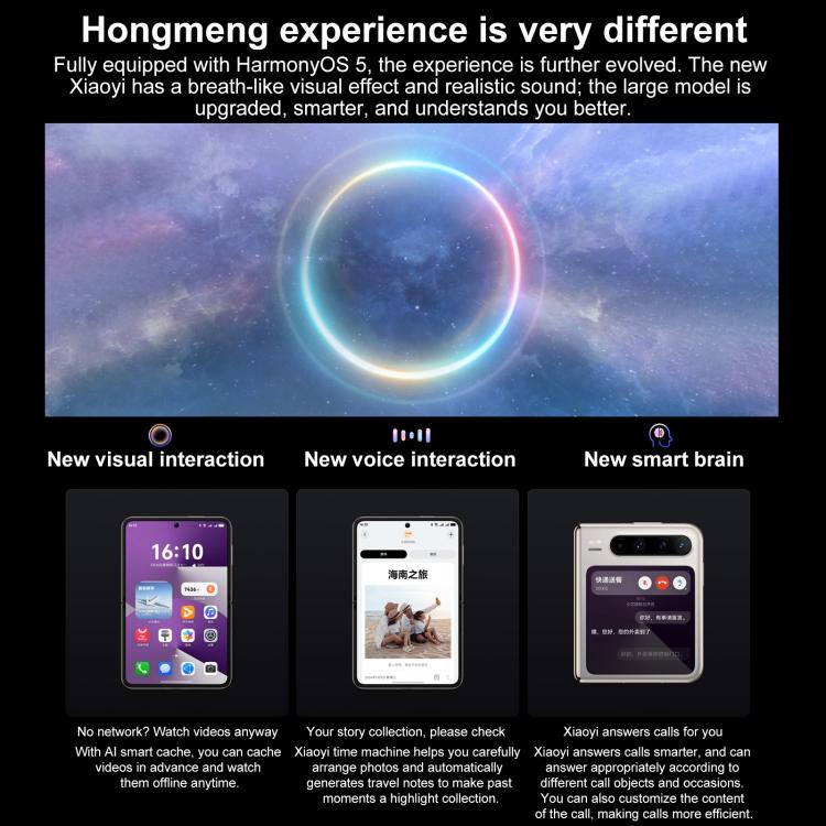 HUAWEI Pura X, 12GB+512GB, Side Fingerprint Identification, 6.3 inch + 3.5 inch HarmonyOS 5.0.1 Octa Core, NFC, OTG, Not Support Google Play, 12GB+512GB HUAWEI Pura X, 12GB+512GB, Side Fingerprint Identification, 6.3 inch + 3.5 inch HarmonyOS 5.0.1 Octa Core, NFC, OTG, Not Support Google Play, 12GB+512GB